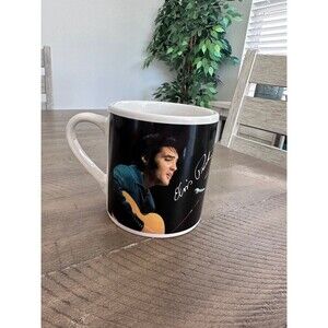 Elvis Presley Coffee Mug Large 16 oz Ceramic Collectible Guitar Concert Cup